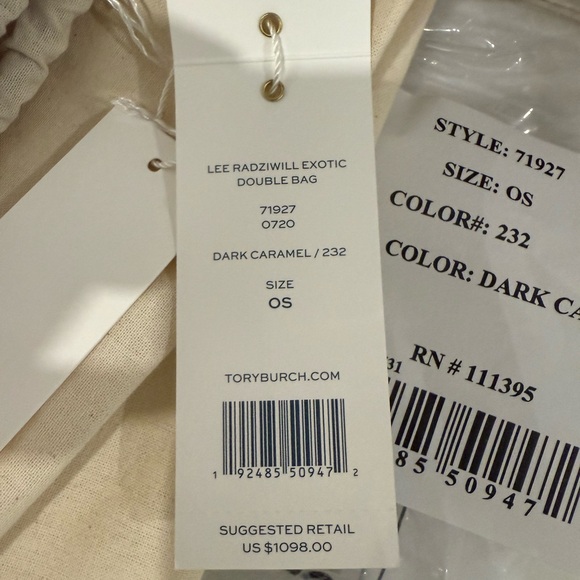 Tory Burch Lee Radziwll exotic double bag - Picture 14 of 15